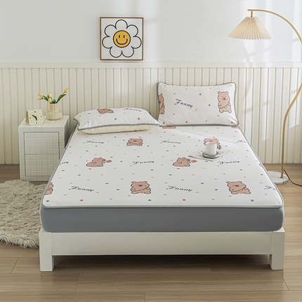 91家纺网 家纺一手货源 找家纺 （总）卢赛尔 2025新款凉感丝提花凉席床笠款