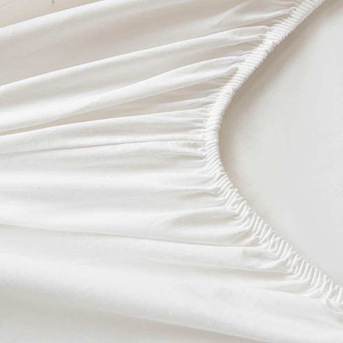 91家纺网 家纺一手货源 找家纺 梵克保罗 2025新款亲肤舒适全棉13372喷气床笠 雅典白