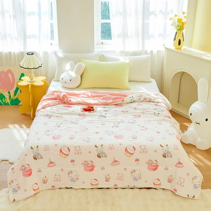 91家纺网 家纺一手货源 找家纺 （总）梦恬佳 2025新款A类水洗皱皱棉夏凉被