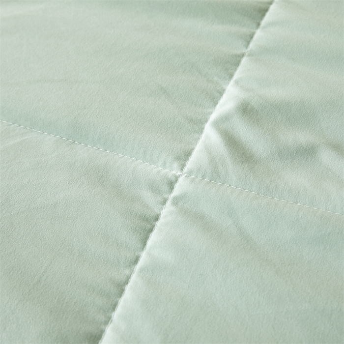 91家纺网 家纺一手货源 找家纺 猎鹿人家纺 2025新款牛奶蛋白夏被 星辰绿