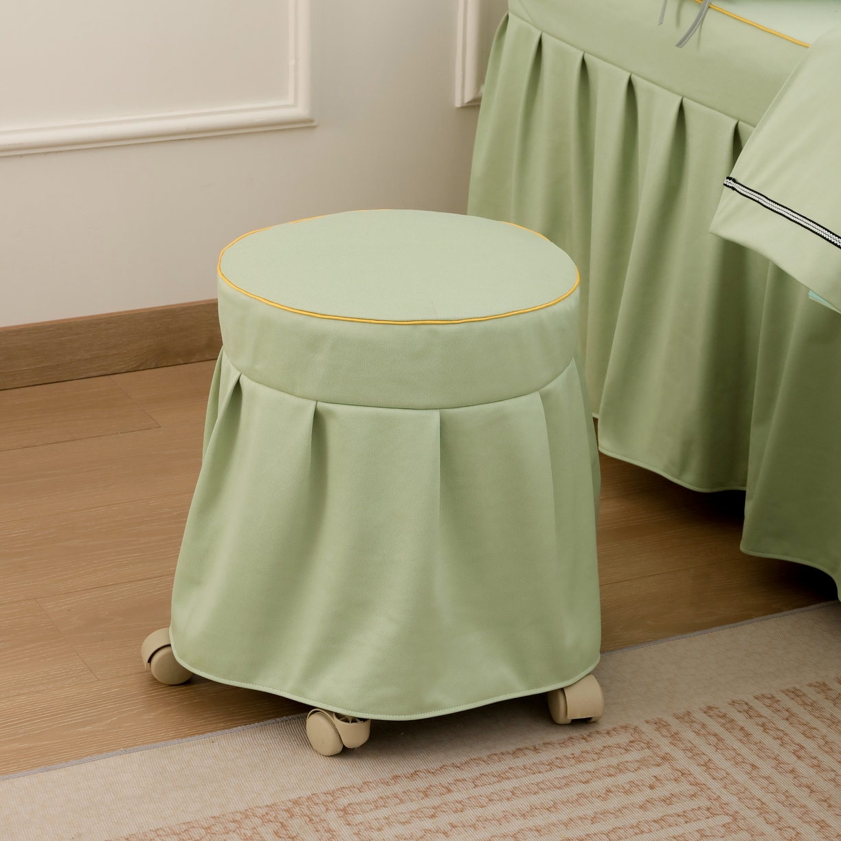 91家纺网 家纺一手货源 找家纺 （总）千姿坊美 容床罩 2025新款永恒美 容床四件套