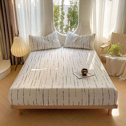 雅居纺家纺  2025新款全棉简约老粗布 青春-灰