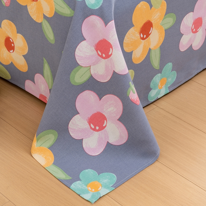 91家纺网 家纺一手货源 找家纺 2025新款老粗布床单老粗布凉席系列-凉席 莓影缤纷