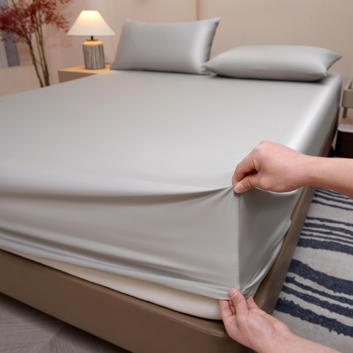 91家纺网 家纺一手货源 找家纺 梵克保罗 2025新款100支50双股全棉单品枕套 50双股-绅士灰