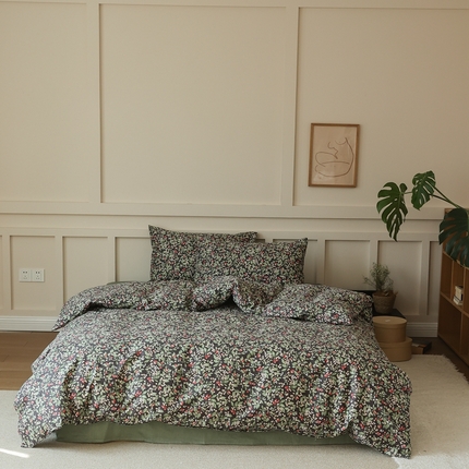 91家纺网 家纺一手货源 找家纺 （总）棉眠 2025新款春夏花间牧歌田园系列四件套