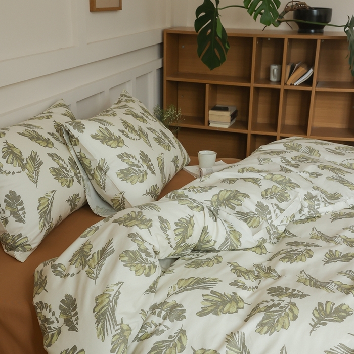 91家纺网 家纺一手货源 找家纺 棉眠 2025新款春夏花间牧歌田园系列四件套 暮色仙草