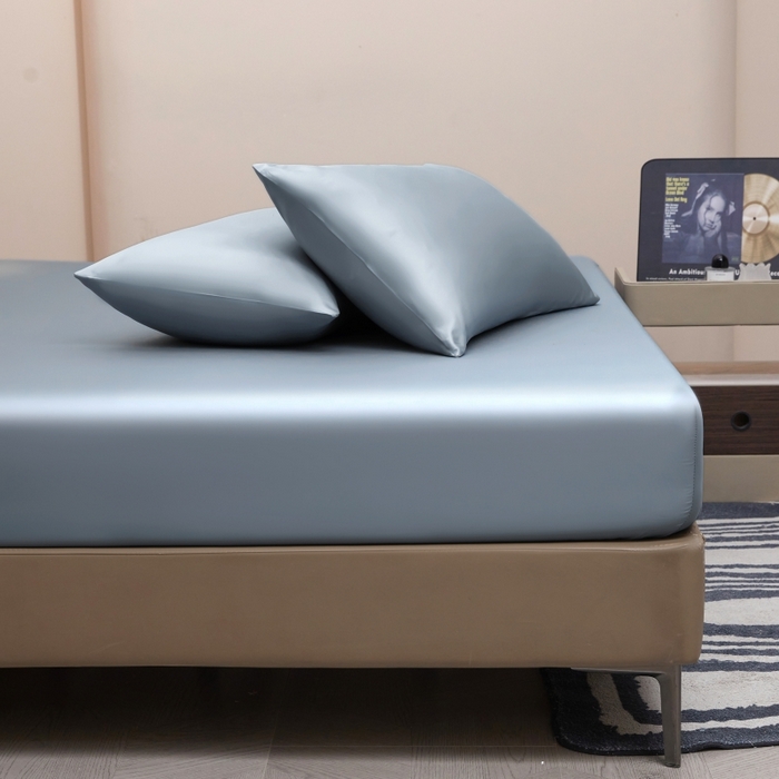 91家纺网 家纺一手货源 找家纺 梵克保罗 2025新款100支50双股全棉单品枕套 50双股-雾霾蓝