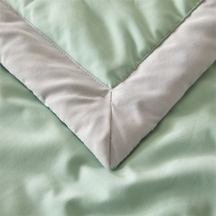 91家纺网 家纺一手货源 找家纺 猎鹿人家纺 2025新款牛奶蛋白夏被 星辰绿