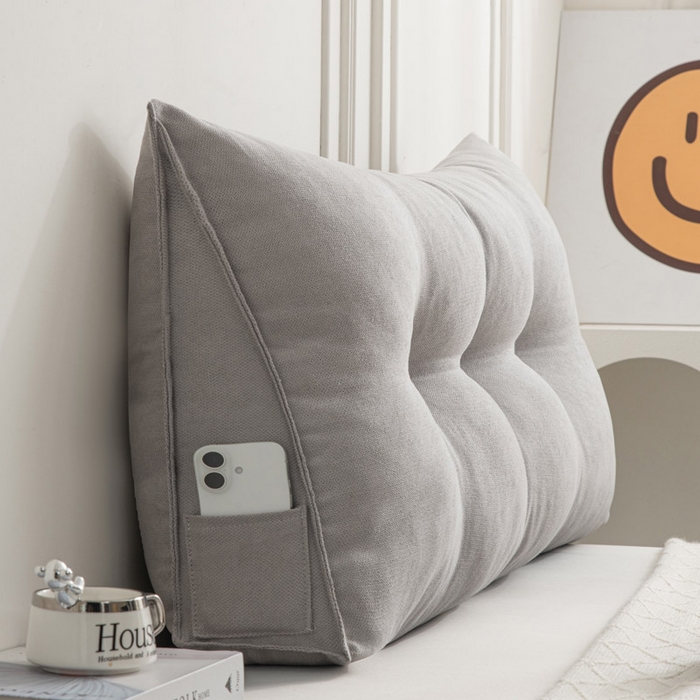 91家纺网 家纺一手货源 找家纺 美达人 2025新款韩国绒三角靠背 三角-银石灰