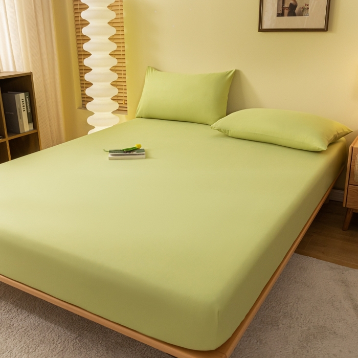 91家纺网 家纺一手货源 找家纺 （总）梵克保罗 2025新款简约纯色亲肤磨毛床笠