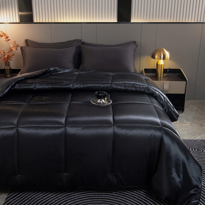 91家纺网 家纺一手货源 找家纺 （总）畅销被业 跨境外贸2025新款仿真丝四季被