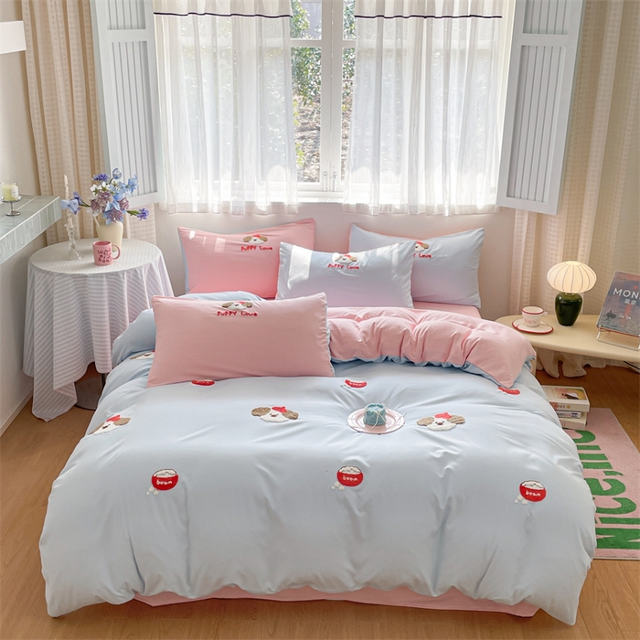 91家纺网 家纺一手货源 找家纺 （总）星座家纺 2025新款水洗棉毛巾绣四件套