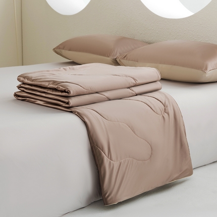 91家纺网 家纺一手货源 找家纺 （总）恩和家纺 2025新款柔光缎冰美式凉感夏被夏凉被空调被被子被芯