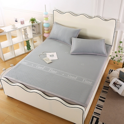 四川牛皮席 2025新款凉感丝凉豆豆席三件套 10