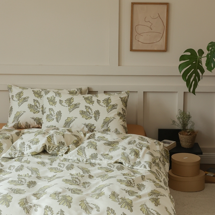 91家纺网 家纺一手货源 找家纺 棉眠 2025新款春夏花间牧歌田园系列四件套 暮色仙草