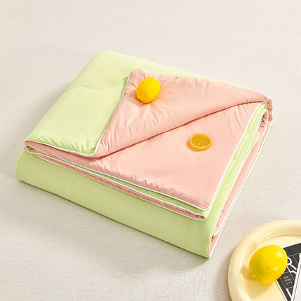丫丫家纺 2025新款真凉感瓜瓜被 凉凉西瓜-绿拼红