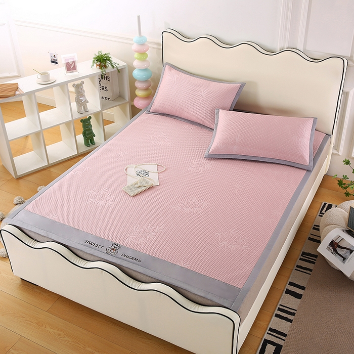 91家纺网 家纺一手货源 找家纺 四川牛皮席 2025新款凉感丝凉豆豆席三件套 12