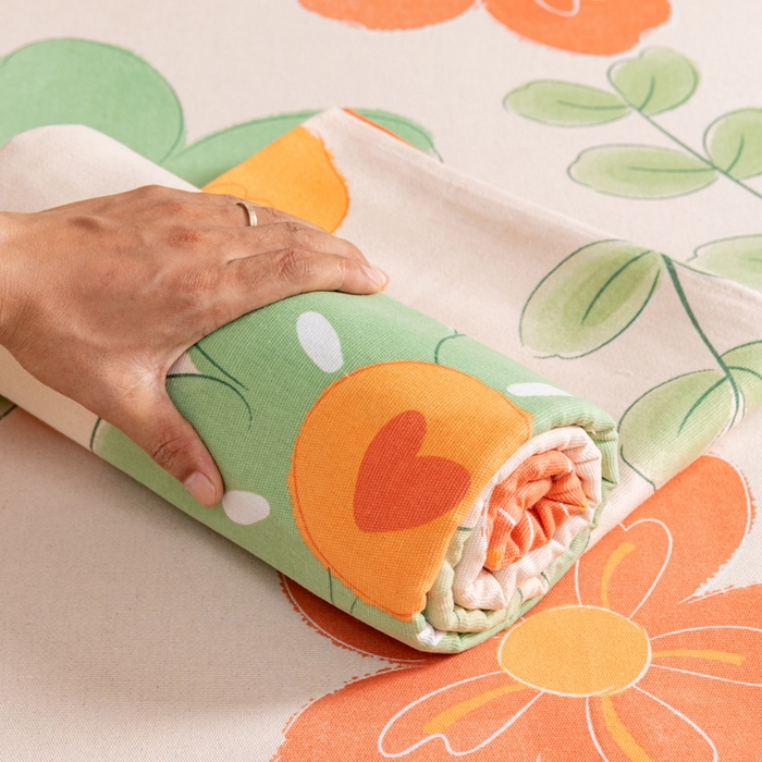 91家纺网 家纺一手货源 找家纺 2025新款老粗布床单老粗布凉席系列-凉席 绚丽