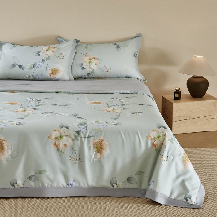 91家纺网 家纺一手货源 找家纺 巴宝路 2025新款斯佩洛（spello）天丝夏被四件套（配送包装） 卢塞恩（Lucerne）