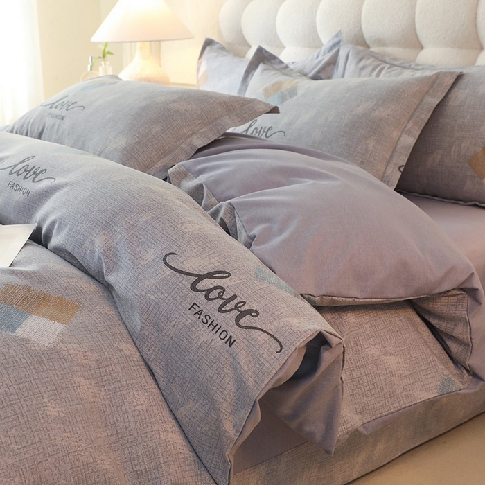 91家纺网 家纺一手货源 找家纺 幸嘉轩 2025新款全棉喷气加厚磨毛单被套 芬德拉-灰