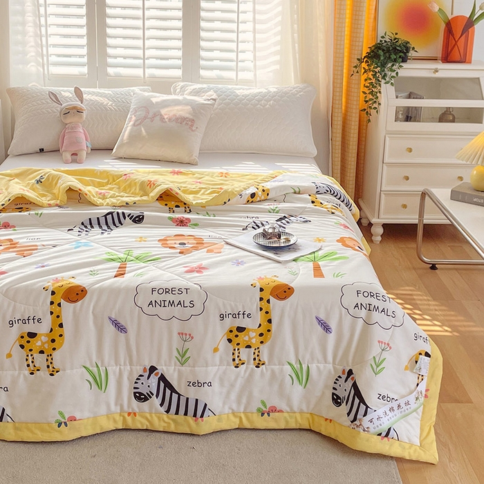 91家纺网 家纺一手货源 找家纺 （自己工厂 有网销大热款 网销帮推可合作优惠）2025新款全棉夏被空调被夏凉被纯棉夏季儿童棉花薄被子 欢乐谷