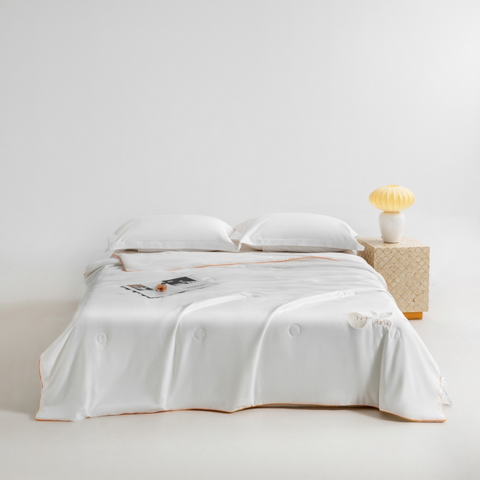 91家纺网 家纺一手货源 找家纺 眠多宝 2025新款奥地利兰精天丝刺绣夏被空调被 知柏