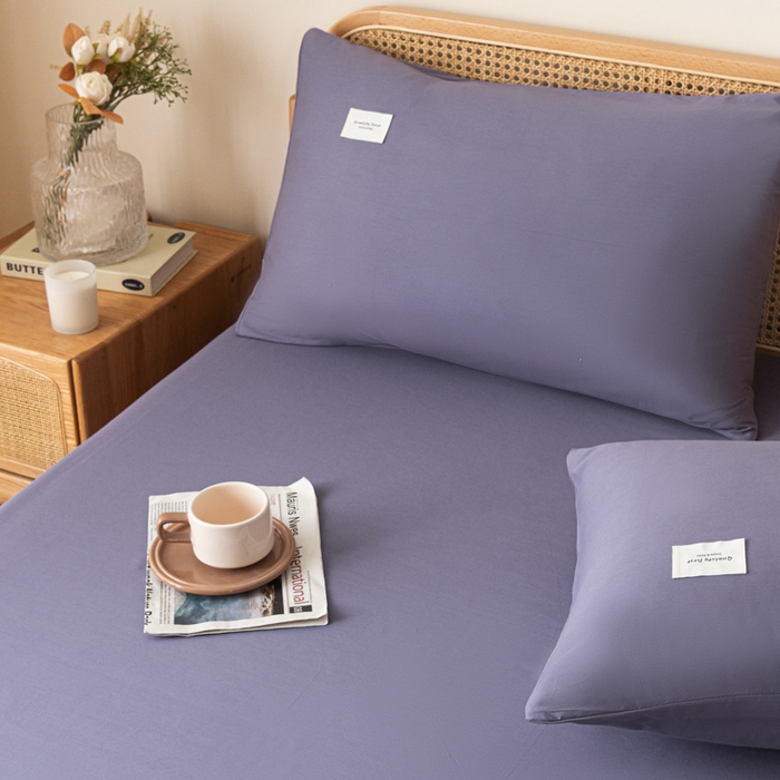 91家纺网 家纺一手货源 找家纺 （总）梵克保罗 2025新款亲肤舒适全棉13372喷气纯色单枕套