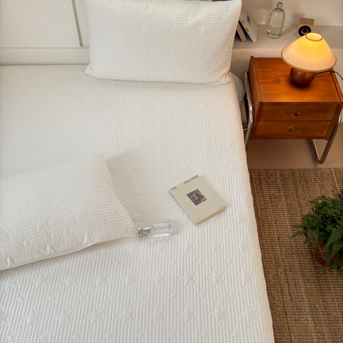 91家纺网 家纺一手货源 找家纺 （总）漫调家纺 2025新款繁星绗缝夏被 复古风实拍