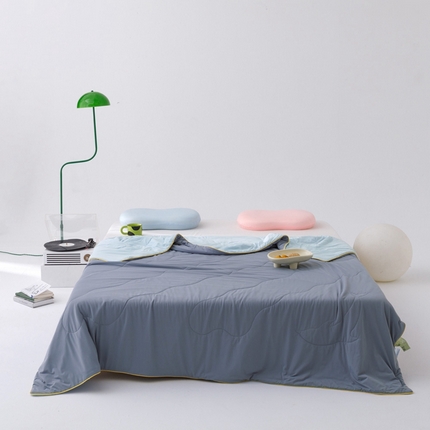 CINNY馨宜 2025新款A类170g高克重锦氨凉感冷布丁凉感防蚊即刻凉感夏被 绅士蓝