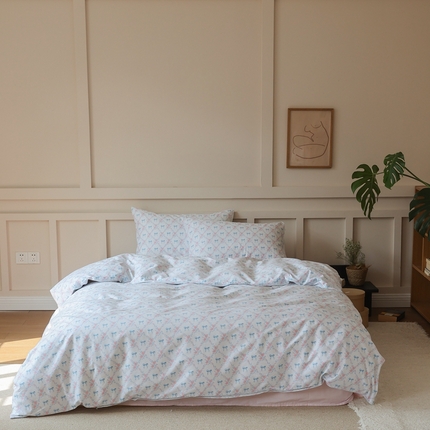 91家纺网 家纺一手货源 找家纺 （总）棉眠 2025新款春夏花间牧歌田园系列四件套