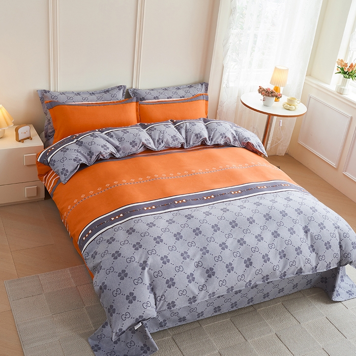 91家纺网 家纺一手货源 找家纺 爱诗诺2025加厚生态棉磨毛四件套高克重植物羊绒四件套大量现货摩登夜曲