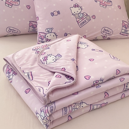 暮思家居 2025新款正版授权三丽鸥A类牛奶针织棉夏被子被芯 针织棉-乐园KT