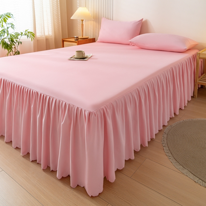 91家纺网 家纺一手货源 找家纺 梵克保罗 2025新款亲肤磨毛舒适柔软纯色Q系列枕套 Q-淡粉