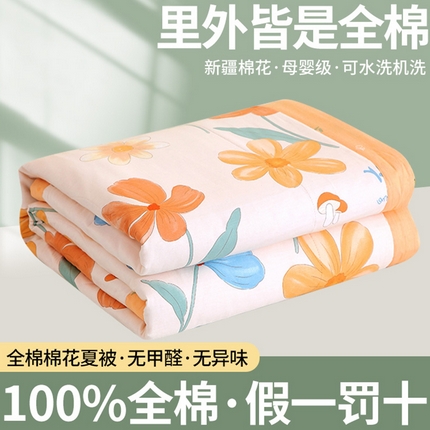 91家纺网 家纺一手货源 找家纺 （总）（自己工厂 有网销大热款 网销帮推可合作优惠）2025新款全棉夏被空调被夏凉被纯棉夏季儿童棉花薄被子