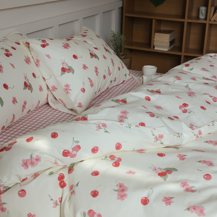 91家纺网 家纺一手货源 找家纺 棉眠 2025新款春夏花间牧歌田园系列四件套 蜜糖水晶