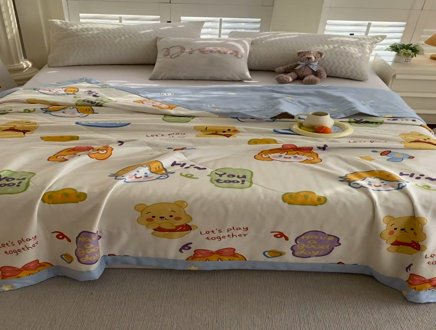 91家纺网 家纺一手货源 找家纺 （自己工厂 有网销大热款 网销帮推可合作优惠）2025新款全棉夏被空调被夏凉被纯棉夏季儿童棉花薄被子 可爱甜心