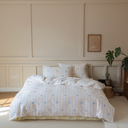 91家纺网 家纺一手货源 找家纺 （总）棉眠 2025新款春夏花间牧歌田园系列四件套