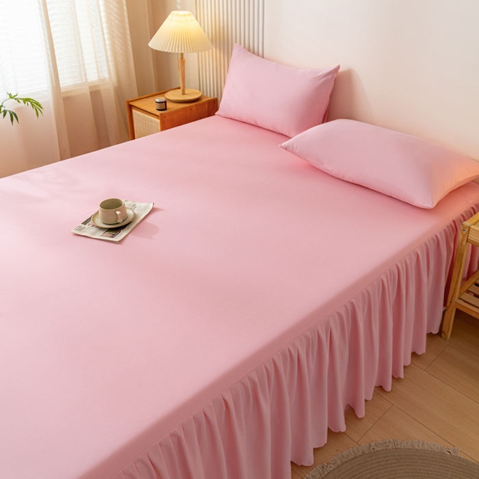 91家纺网 家纺一手货源 找家纺 梵克保罗 2025新款亲肤磨毛舒适柔软纯色Q系列枕套 Q-淡粉