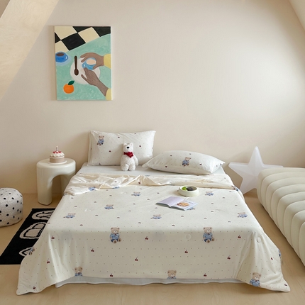 91家纺网 家纺一手货源 找家纺 （总）一加一 2025A类牛奶丝针织棉印花大豆夏被