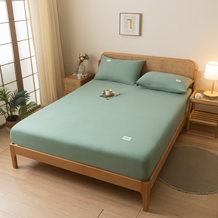 91家纺网 家纺一手货源 找家纺 （总）梵克保罗 2025新款亲肤舒适全棉13372喷气床笠