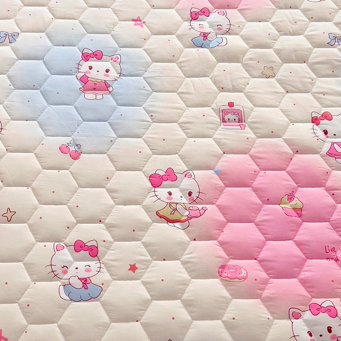 91家纺网 家纺一手货源 找家纺 2025新款全棉夹棉床裙 甜喵