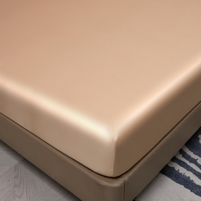 91家纺网 家纺一手货源 找家纺 梵克保罗 2025新款100支50双股全棉单品床笠 50双股-香槟金