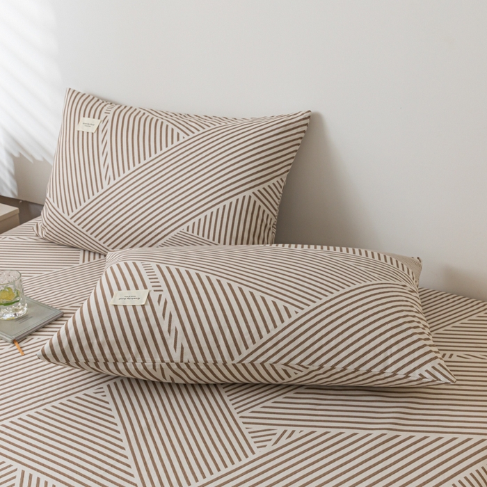 91家纺网 家纺一手货源 找家纺 梵克保罗 2025新款亲肤舒适全棉印花系列床笠 简尚