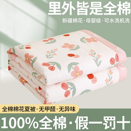 91家纺网 家纺一手货源 找家纺 （总）（自己工厂 有网销大热款 网销帮推可合作优惠）2025新款全棉夏被空调被夏凉被纯棉夏季儿童棉花薄被子