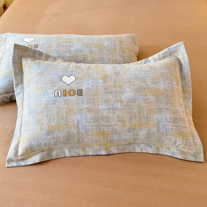 91家纺网 家纺一手货源 找家纺 幸嘉轩 2025新款全棉喷气加厚磨毛单被套 复古