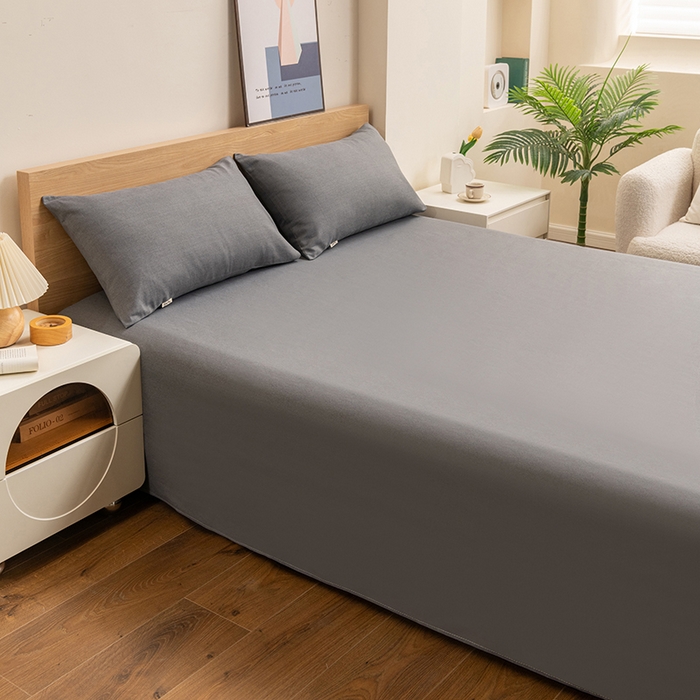 91家纺网 家纺一手货源 找家纺 2025新款老粗布床单老粗布凉席系列-凉席 深灰