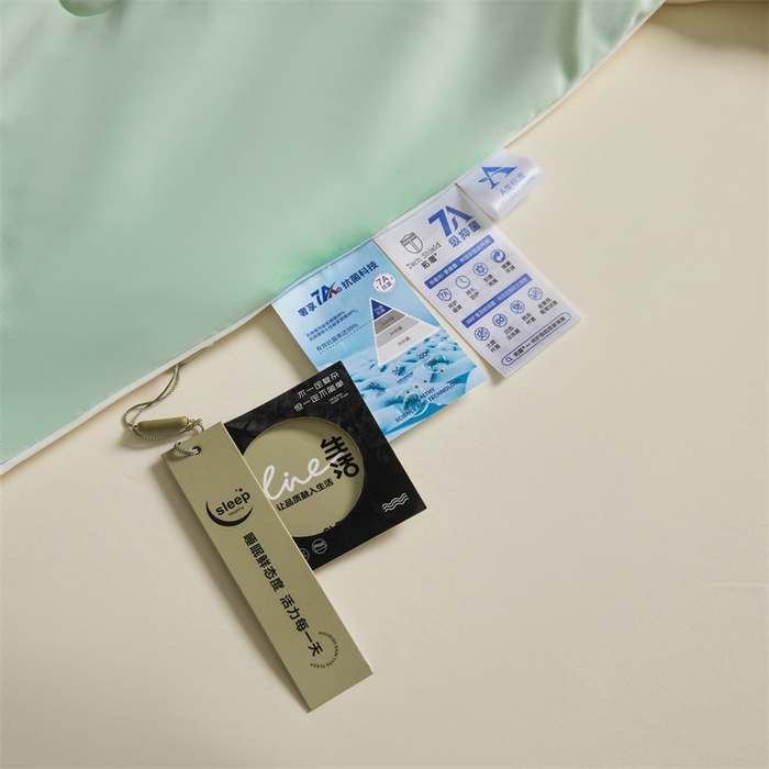 91家纺网 家纺一手货源 找家纺 雯豆家纺 2025夏季新品7A抗菌100%锦纶冰丝凉感夏凉被纯色拼色高档薄被空调被 小冰皮-青柠绿+淡雅黄