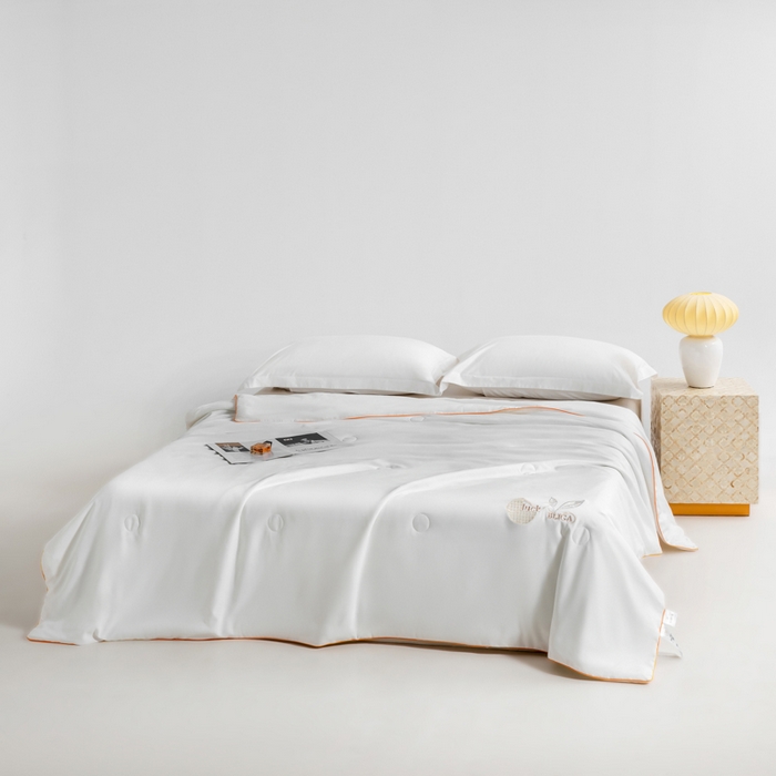 91家纺网 家纺一手货源 找家纺 眠多宝 2025新款奥地利兰精天丝刺绣夏被空调被 知柏