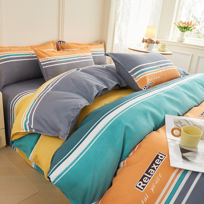 91家纺网 家纺一手货源 找家纺 爱诗诺2025加厚生态棉磨毛四件套高克重植物羊绒四件套大量现货精彩世界