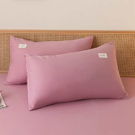 91家纺网 家纺一手货源 找家纺 （总）梵克保罗 2025新款亲肤舒适全棉13372喷气纯色单枕套